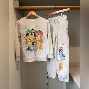 Kids Bluey Sweatsuit - Gray, size L/XL